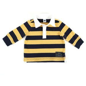 JANIE & JACK long sleeve polo, boy's size 3-6M